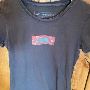 Horny Toad Black Graphic T-Shirt Organic Cotton